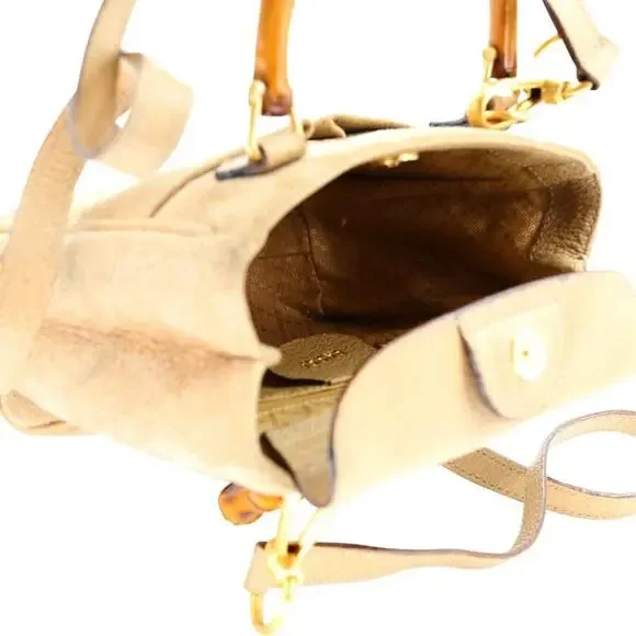 Gucci Mini Micro Bamboo Suede Cross Body Bag GG-B0509P-0004 - Picture 10 of 11